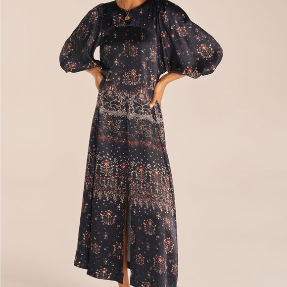 Rebecca Taylor Gossamer Midi  Dress - Picture 6 of 11